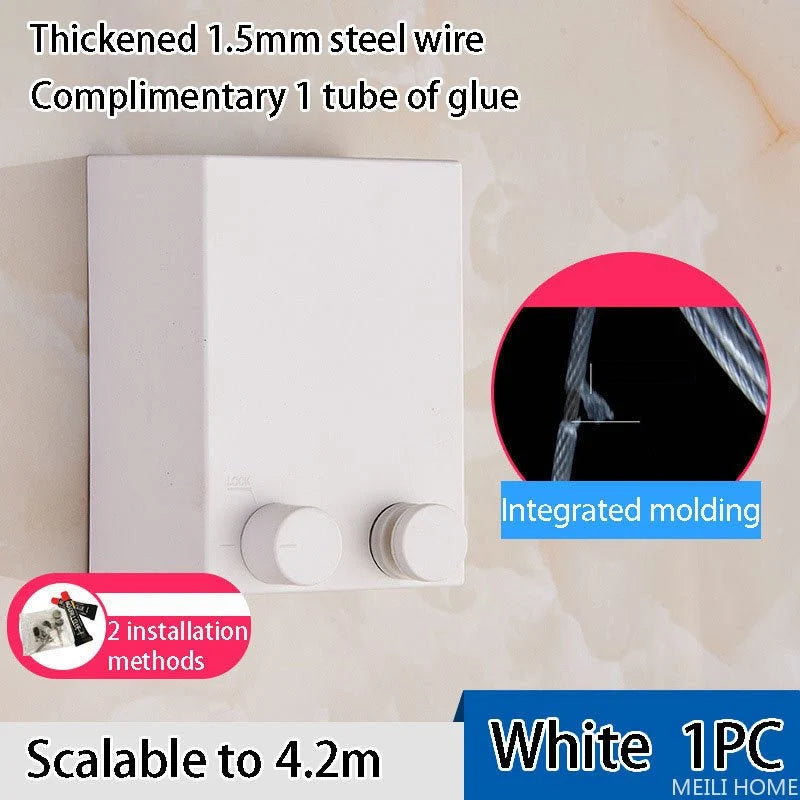 Telescopic Clothesline Clothes Drying Rope_Free Shipping