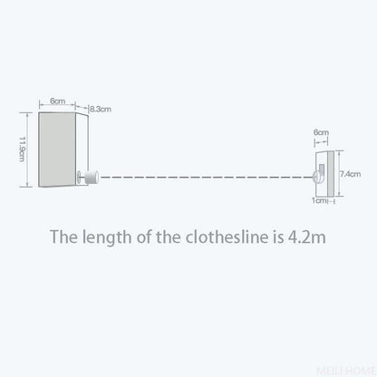 Telescopic Clothesline Clothes Drying Rope_Free Shipping
